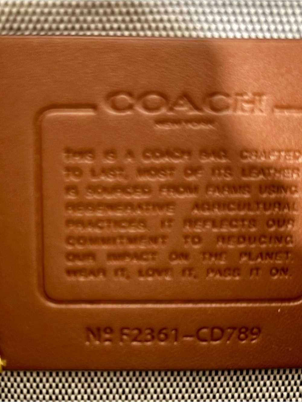 Coach Black Pebbled Leather Brief Tote with Logo Tag - Picture 2 of 9